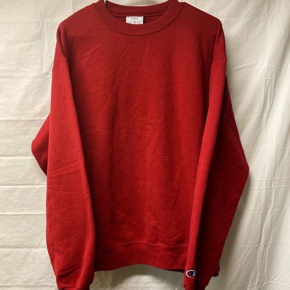 Red Champion Eco Crewneck Sweater - Picture 1 of 4